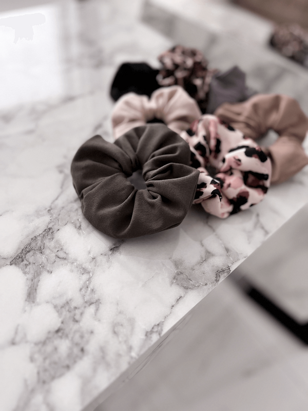 RUBY - BAWEŁNIANA GUMKA TYPU SCRUNCHIE KHAKI