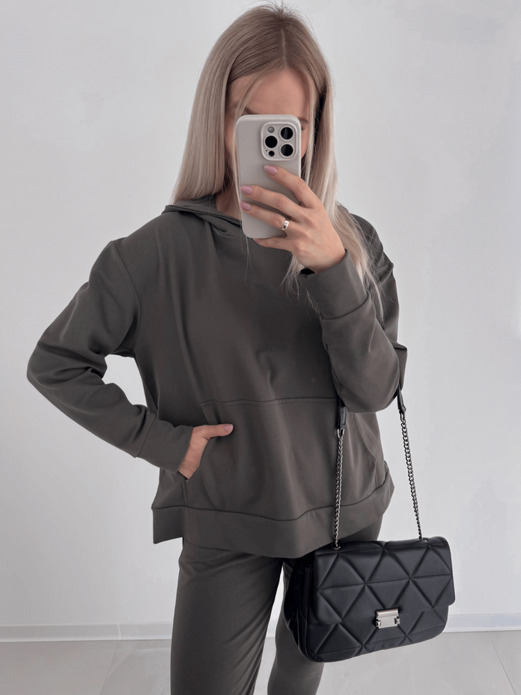 TORRA - BAWEŁNIANY DRES BASIC KHAKI