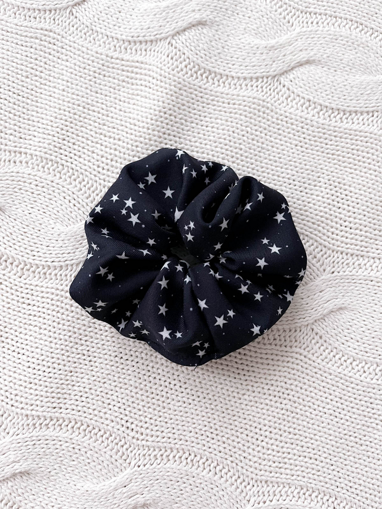 RUBY - GUMKA TYPU SCRUNCHIE GRANAT W GWIAZDKI